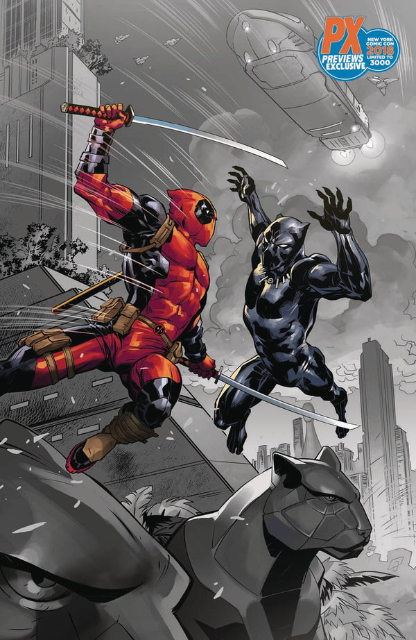 BLACK PANTHER VS DEADPOOL #1 NYCC 2018 PX EXCLUSIVE