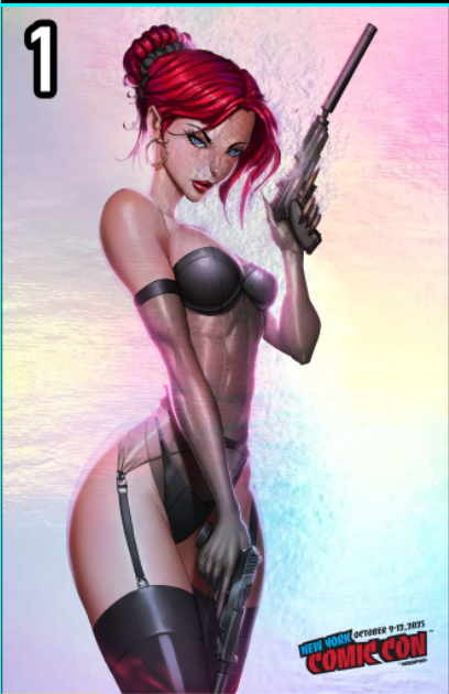 1 SILENT NIGHTS JAMIE TYNDALL NYCC HOLOFOIL VIRGIN VARIANT
