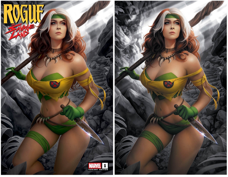 ROGUE : THE SAVAGE LAND 1  WARREN LOUW VARIANTS