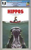 FLORIDA HIPPOPOTAMUS COCAINE MASSACRE 1 SKAN JAWS MOVIE POSTER HOMAGE VARIANT