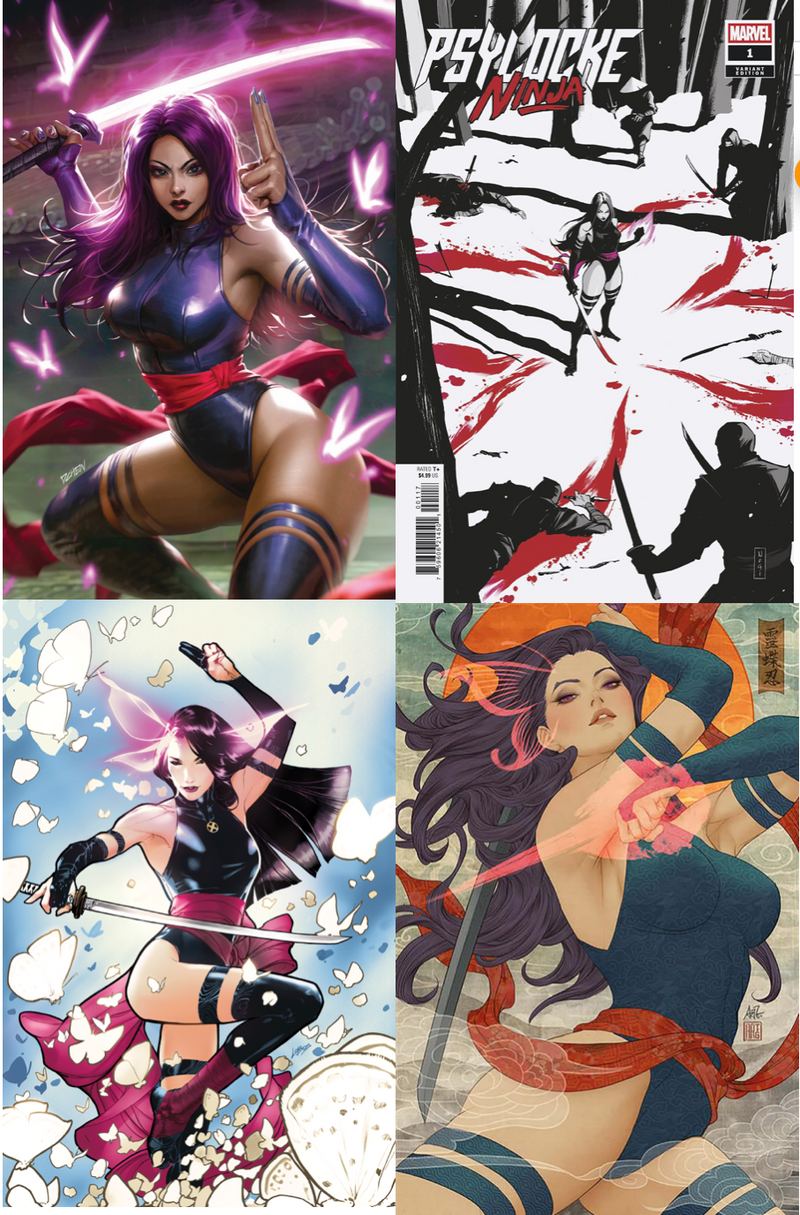 PSYLOCKE NINJA 1 PLANET COMIC-CON DERRICK CHEW VIRGIN VARIANT– The