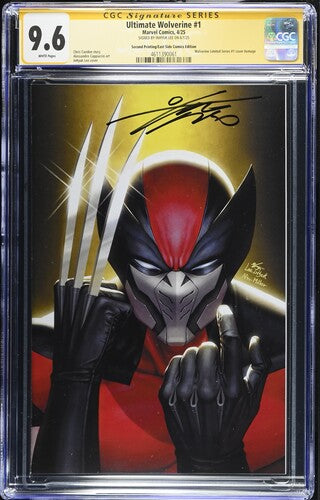 ULTIMATE WOLVERINE #1 SECOND PRINT VARIANT SIGNED BY INHYUK LEE CGC 9.6