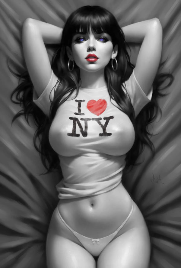 VAMPIRELLA #672 WILL JACK I LOVE NY VIRGIN COLOR SPLASH VARIANT