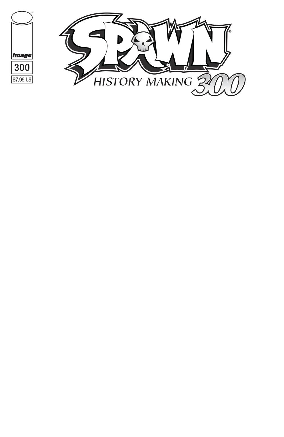 SPAWN #300 COVER Q BLANK– The Comic Mint