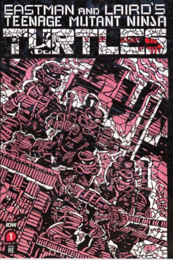 TMNT #1 MATT DIMASI SHATTERED RED VARIANT