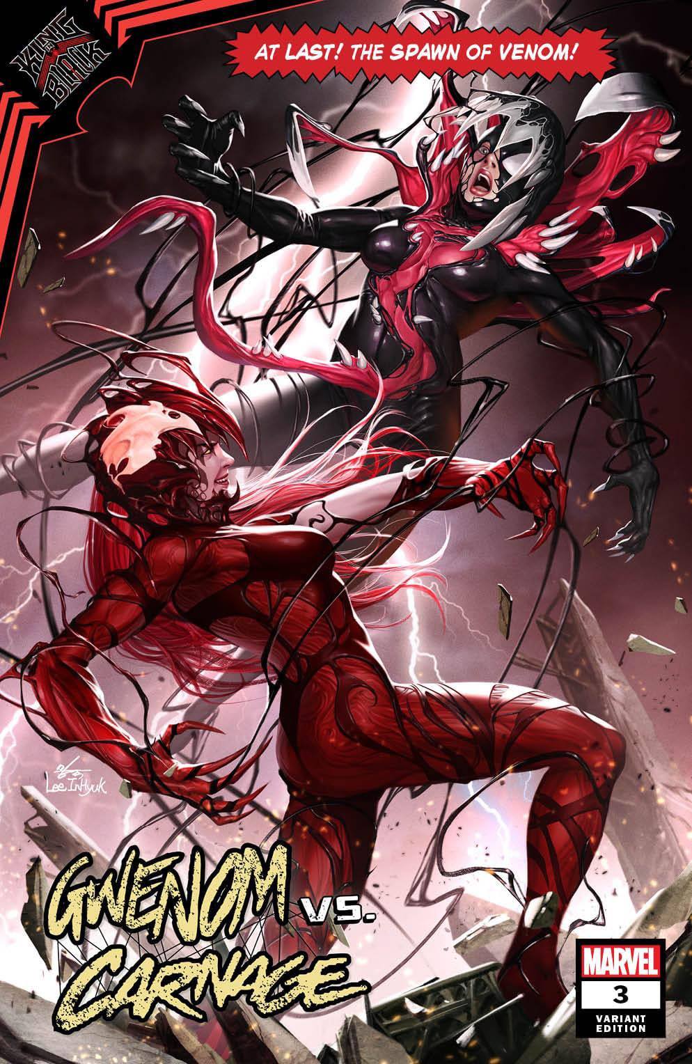 GWENOM VS CARNAGE 3 INHYUK LEE ASM 361 HOMAGE VARIANT– The
