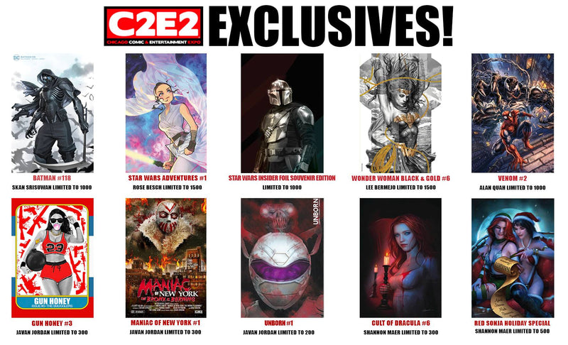 C2E2 TCM EXCLUSIVES INDIVIDUAL BOOK OFFERING