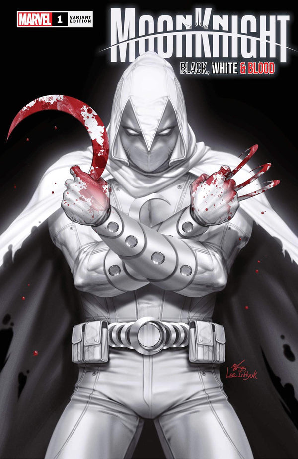 MOON KNIGHT BLACK WHITE AND BLOOD 1 INHYUK LEE VARIANT