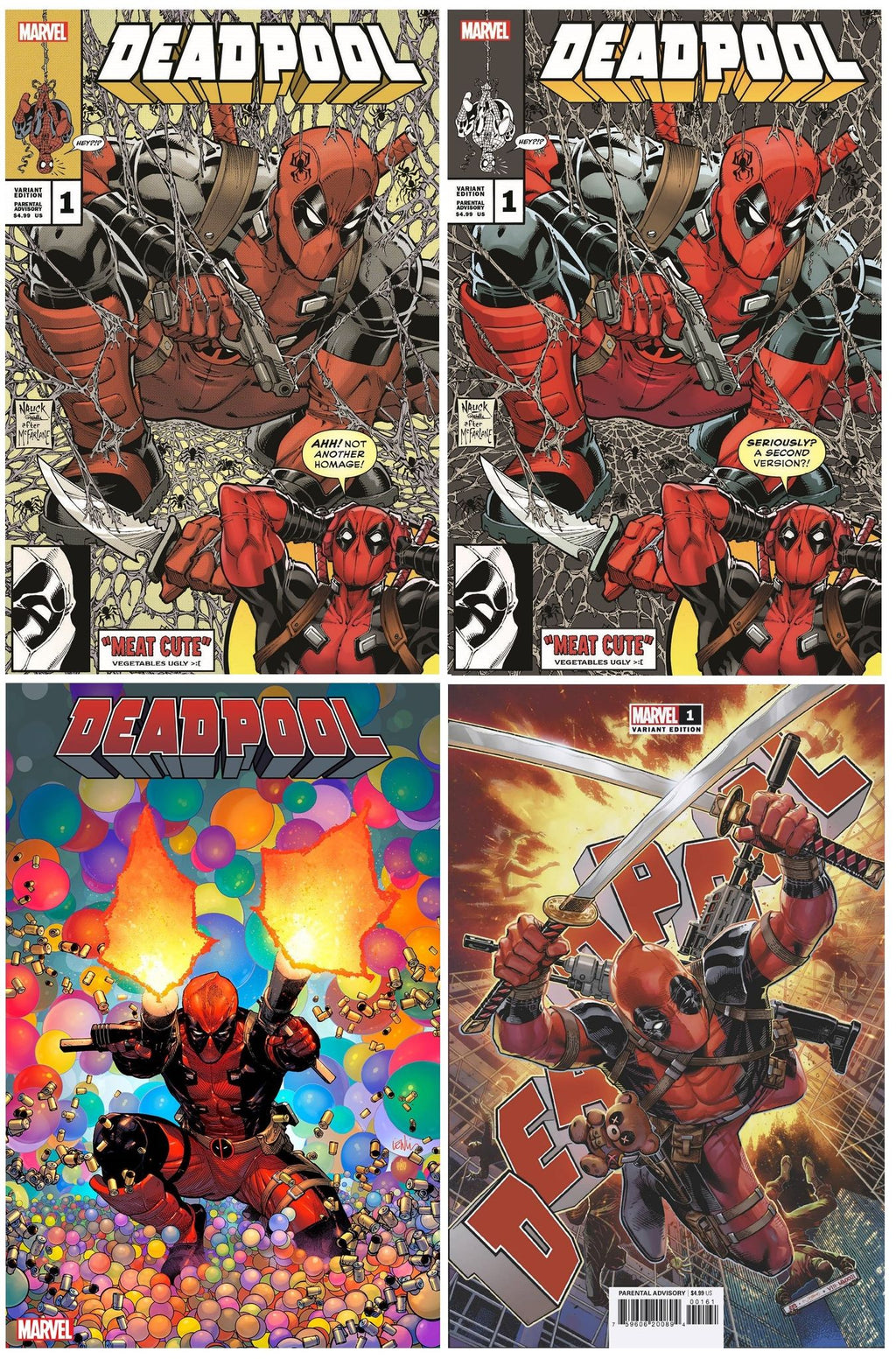 Deadpool Comic Book Covers