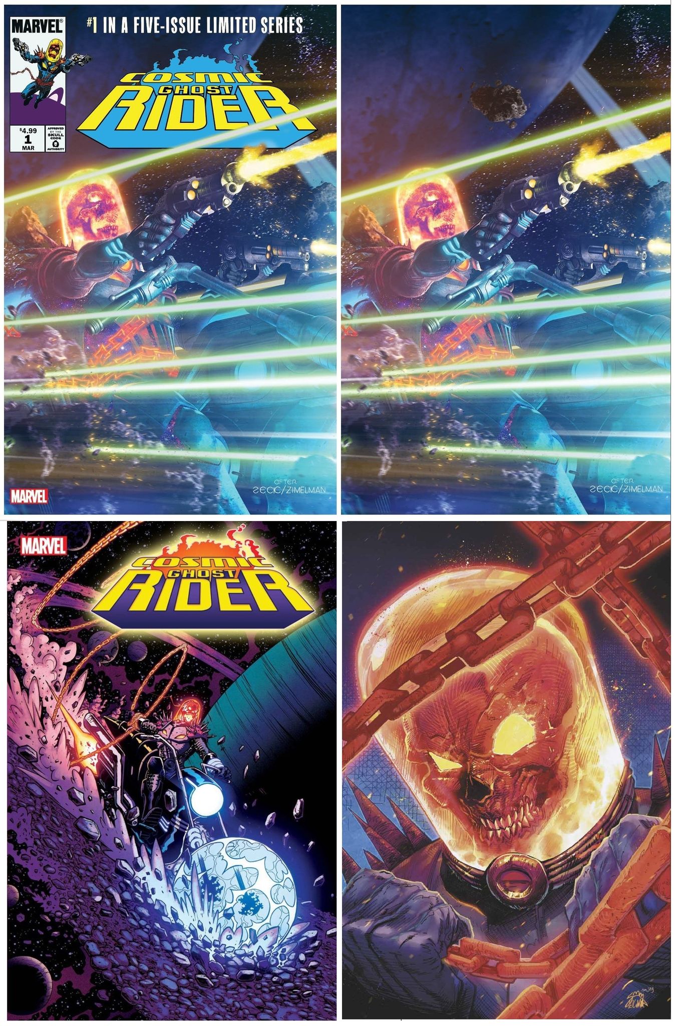 Cosmic Ghost Rider Mini COSMIC GHOST RIDER 1 RAHZZAH HOMAGE VARIANT (2023)– The Comic Mint
