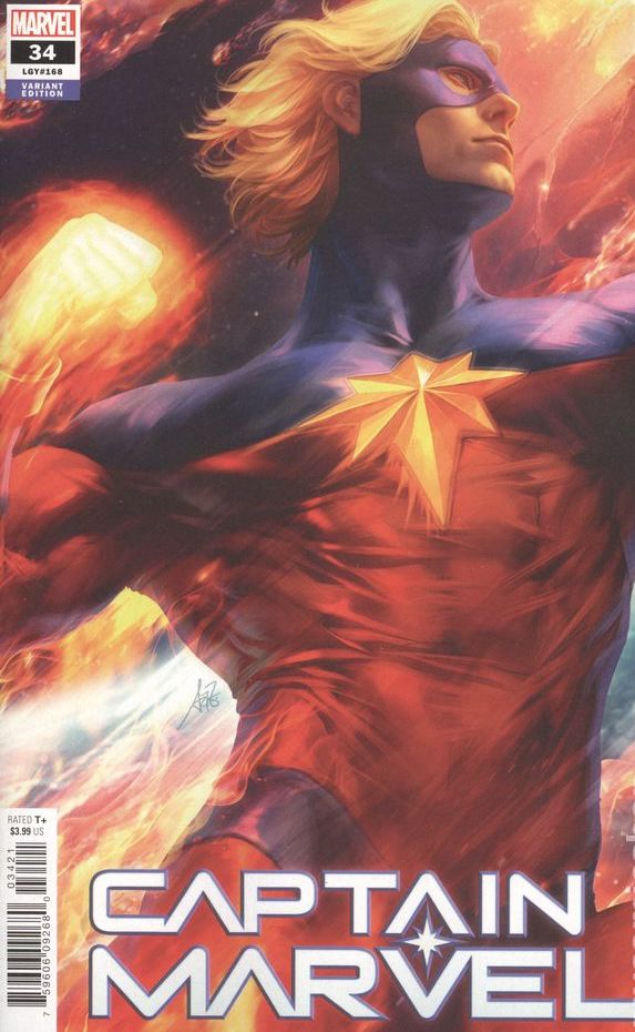 Captain Marvel #34 ARTGERM 5-pack