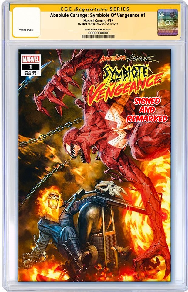 ABSOLUTE CARNAGE SYMBIOTE OF VENGEANCE 1 SKAN VARIANT - The Comic Mint