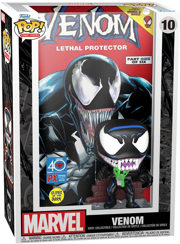 Pop! Comic Cover: Marvel Venom Lethal Protector Glow in The Dark Previews Exclusive Vinyl Figure