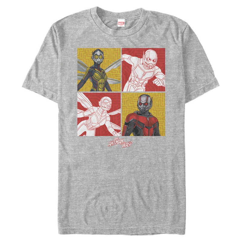 Men's Marvel Antman And Wasp Foursquare T-Shirt