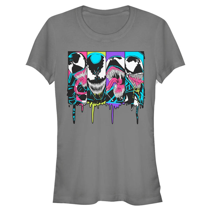 Junior's Marvel Neon Venom T-Shirt