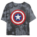 Junior's Marvel Distressed Shield Bombard Tie-Dye T-Shirt