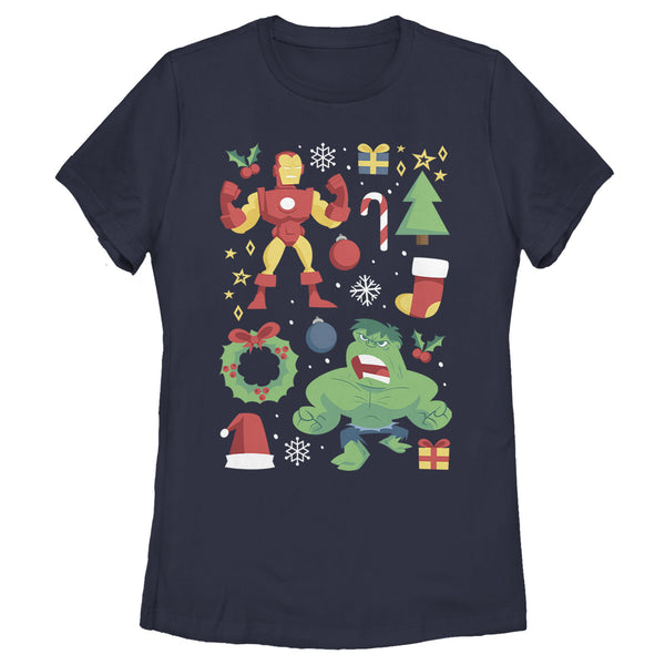 Women's Marvel Holiday Cheer T-Shirt