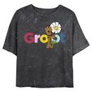 Junior's Marvel Groot Mineral Wash Crop Top