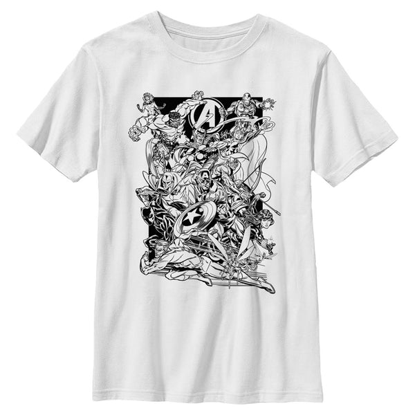 White avengers store t shirt