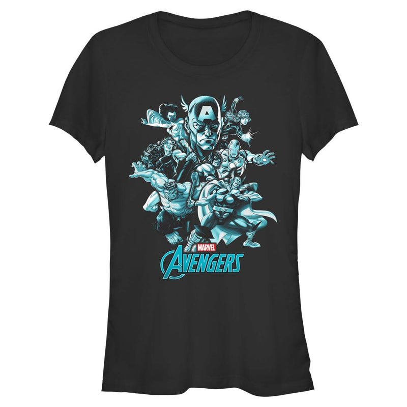 Junior's Marvel Avengers Classic Avengers Groupshot T-Shirt