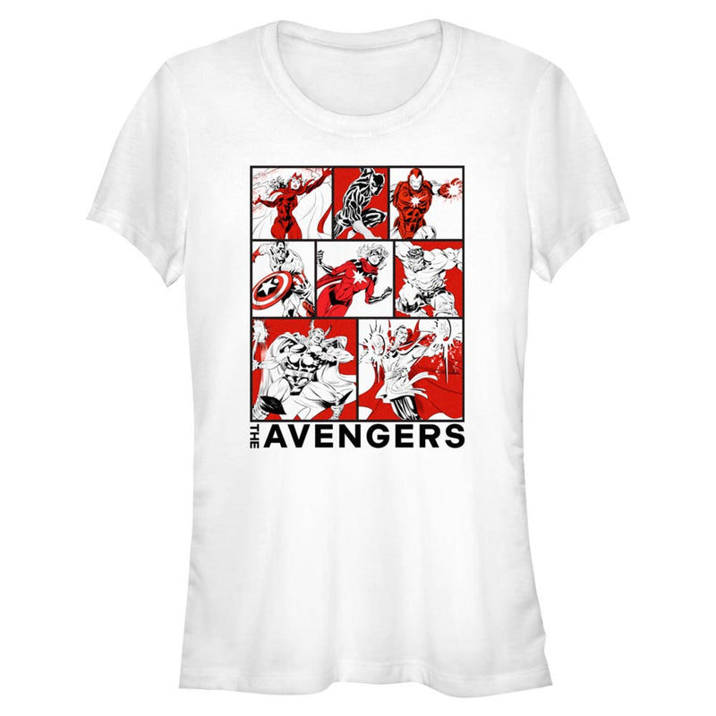 Junior's Marvel Avengers Classic The Avengers BoxUp T-Shirt