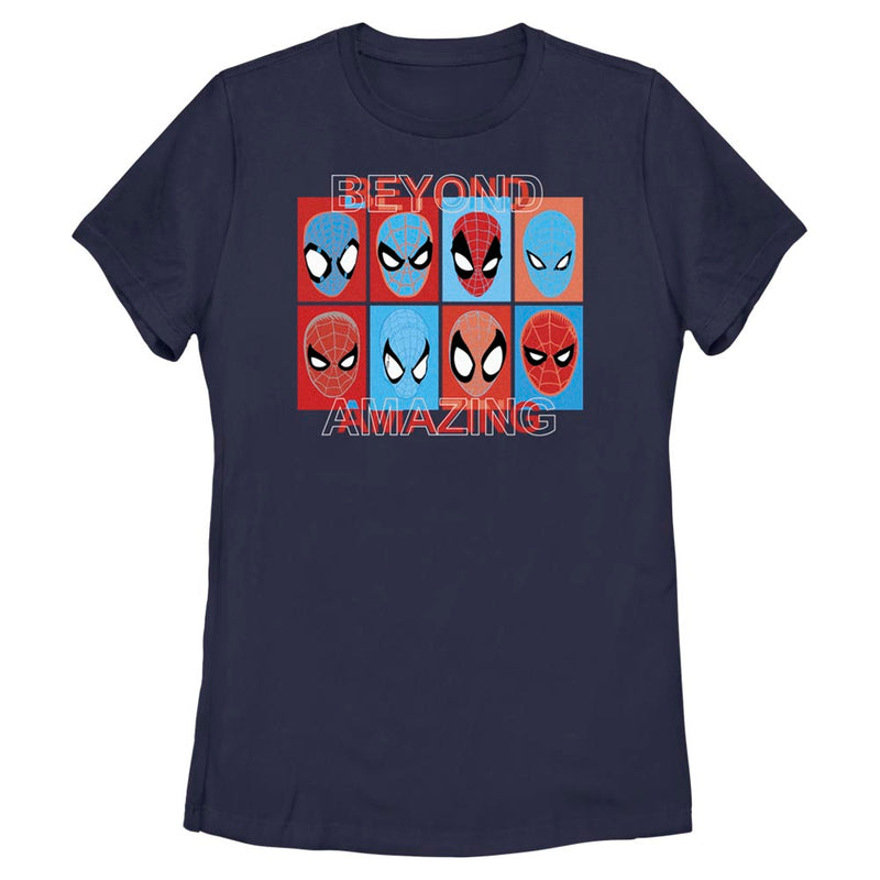 Women's Marvel Spider-Man Beyond Amazing SPIDEY SQUARES BEYOND T-Shirt