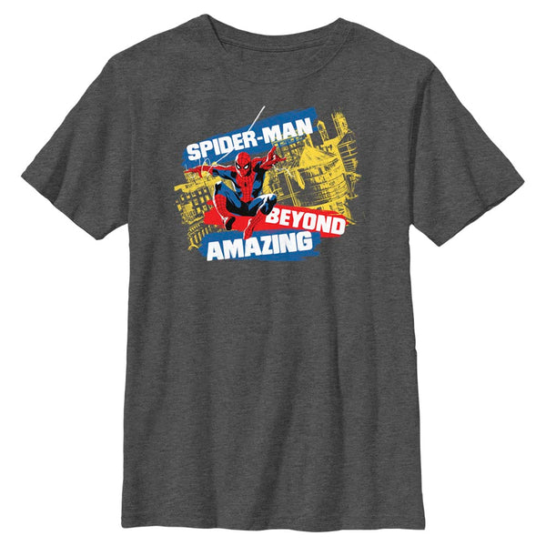 Boy's Marvel Spider-Man Beyond Amazing SPIDERMAN CITY SWING T-Shirt