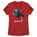 Women's Marvel Spider-Man Beyond Amazing WEB COMIC HALF T-Shirt