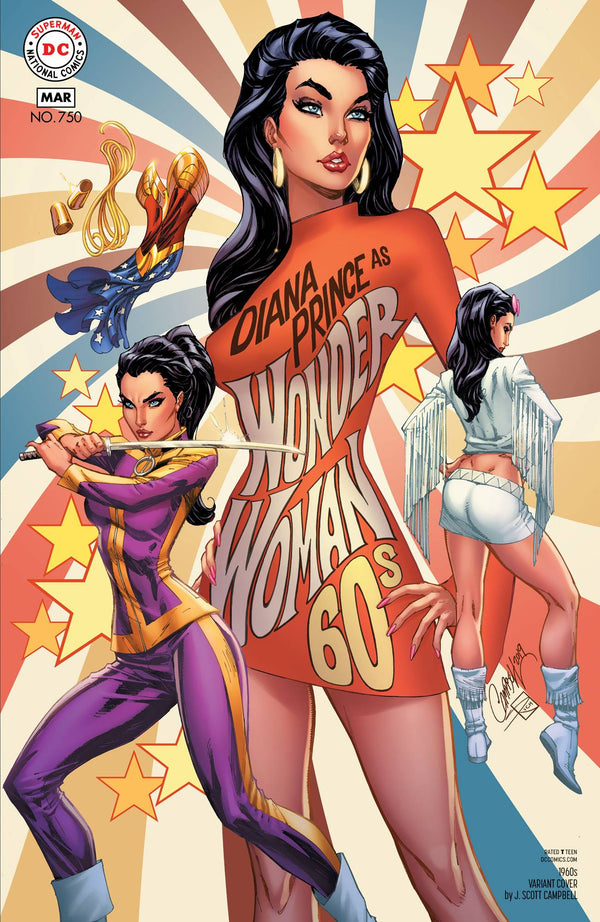 WONDER WOMAN #750 1960'S J. SCOTT CAMPBELL VARIANT