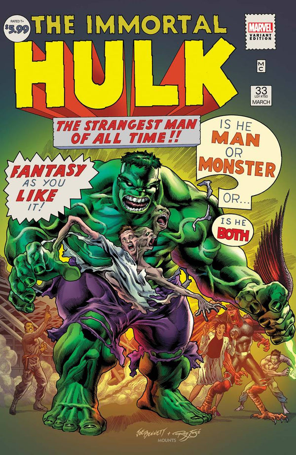 IMMORTAL HULK #33 BENNETT VARIANT