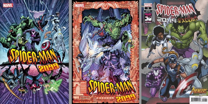 SPIDER-MAN 2099 EXODUS 3 SPEC PACK (9 COMICS, 3 OF EACH COVER)