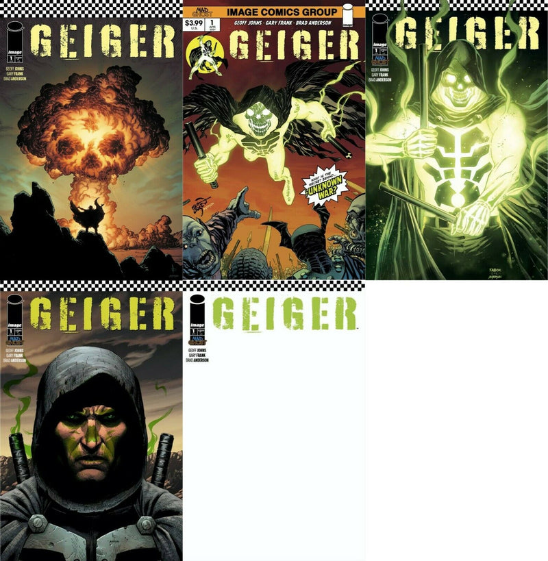 GEIGER 1 FIRST PRINT COMPLETE SET FIVE COVERS